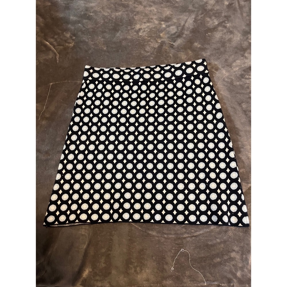 Cotton On Womens Navy White sky blue Geometric Knit Mini Skirt Size M